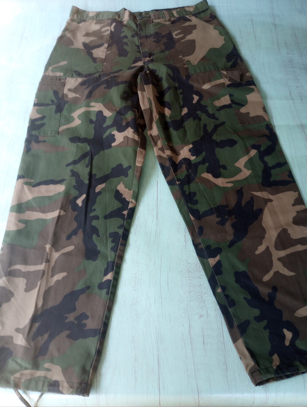 Vintage Duck Bay Camouflage Hunting Pants Men Camo Size 36